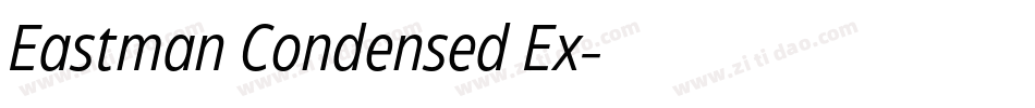 Eastman Condensed Ex字体转换